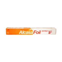 PAPEL DE ALUMINO EXTRA FUERTE ALCASAFOIL 8 MTS foto